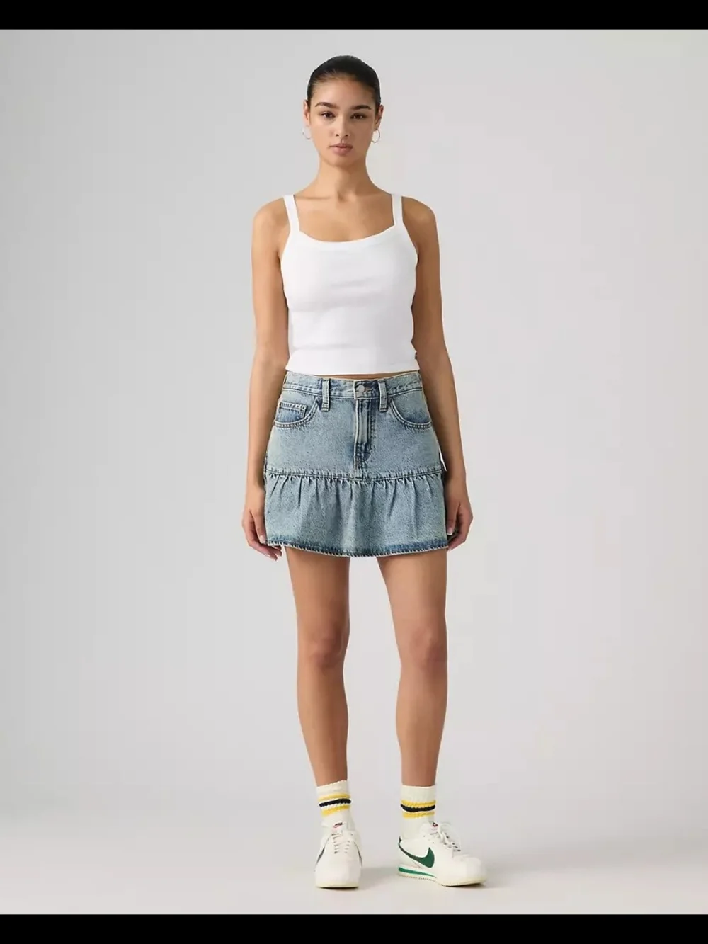 Levi's Flounce Mini Lightweight Skirt